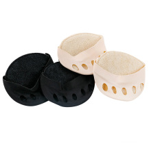 Drop Shipping 1 Pair Invisible Five Fingers Half Sock Honeycomb Fabric Shock Absorbent Metatarsal Pad Pain Relief Forefoot Pad